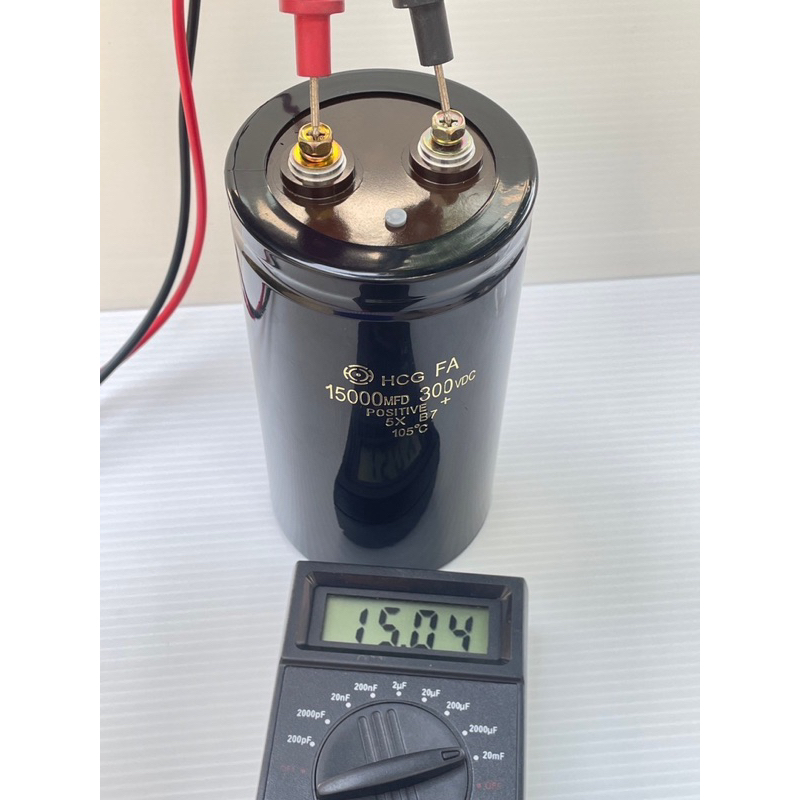 (1ตัว)พร้อมส่งในไทย C 15000UF 300VDC 75x142mm ตัวเก็บประจุไฟฟ้า คาปาซิเตอร์ 15000UF 300V 15000MFD 300V 15000MFD 300VDC