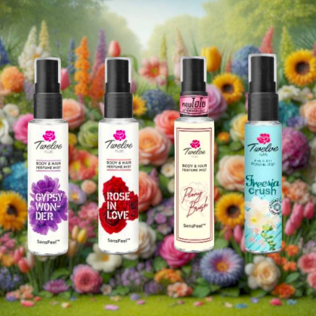 น้ำหอมทเวลฟ์พลัสบอดี้ 25 มล. Twelve Plus Body & Hair Perfume Mist