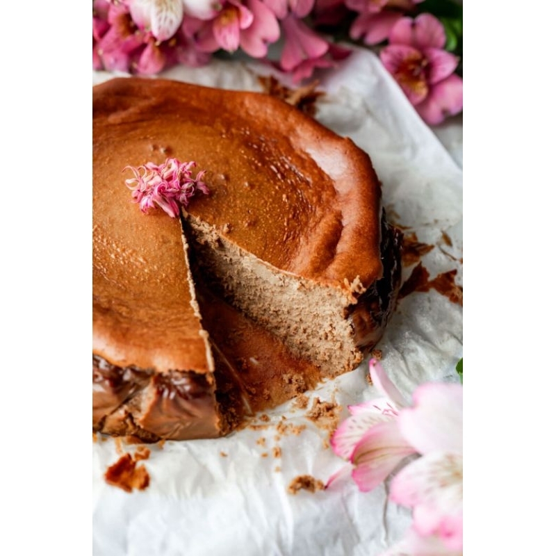 Keto espresso basque cheese cake แบบ 1ปอนด์ และ1/2 ปอนด์ ส่ง express ได้ by Sweetless House Keto