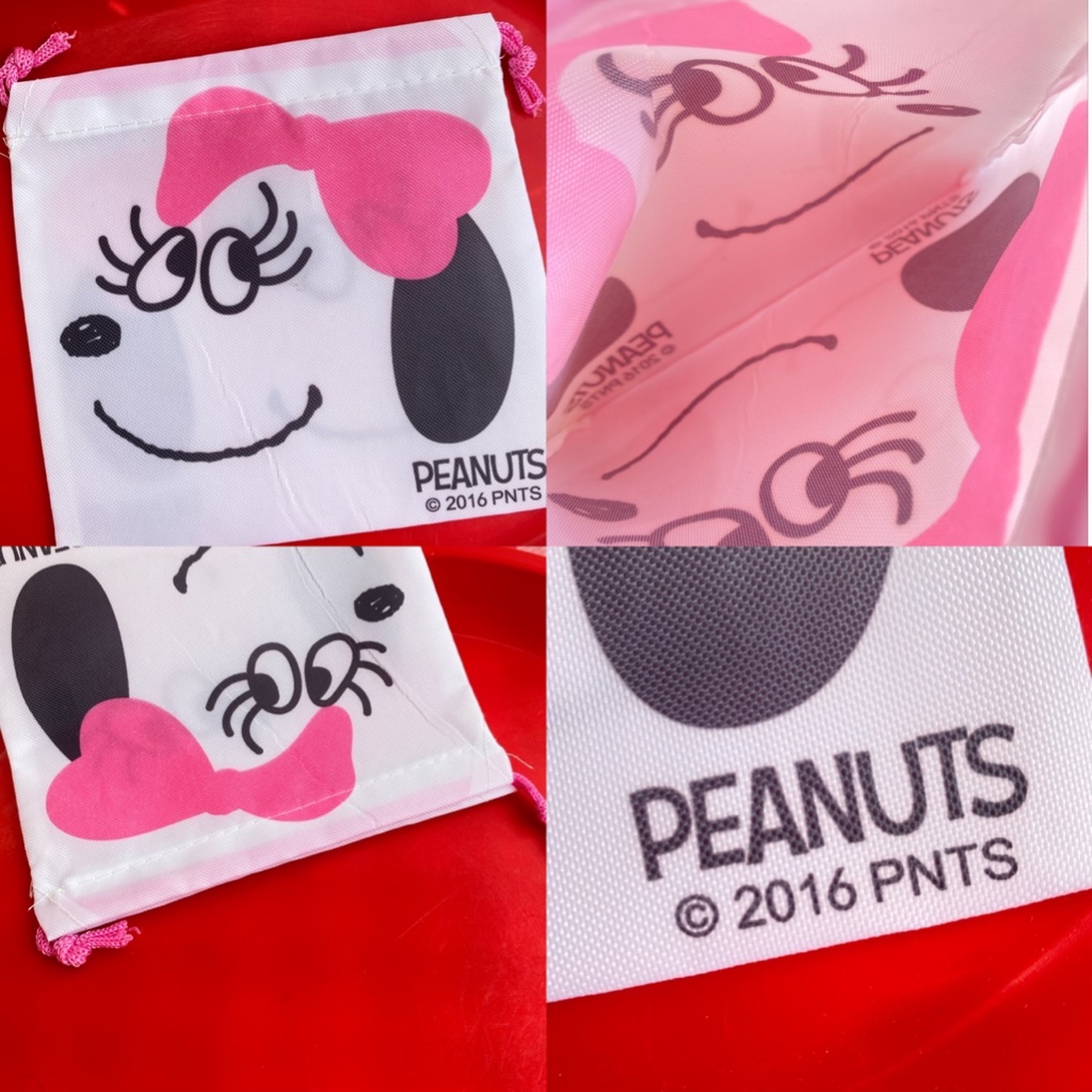 🐶ถุงผ้าไนลอนหูรูดใบเล็กลาย Snoopy☝️ของใหม่น้าา