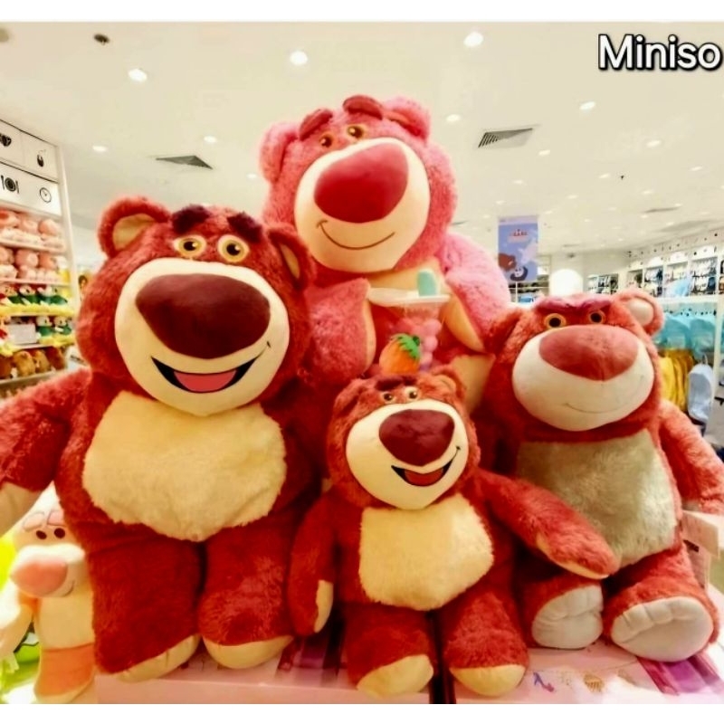 Miniso รวมล็อตโซ่ Lotso น้องมีกลิ่นหอเบอรี่ ลิขสิทธิ์แท้