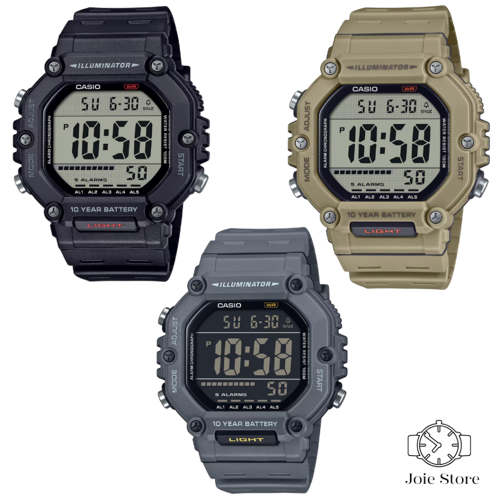 Casio AE-1600H-1AV / AE-1600H-8BV / AE-1600H-5AV นาฬิกาข้อมือคาสิโอ ประกัน 1 ปี