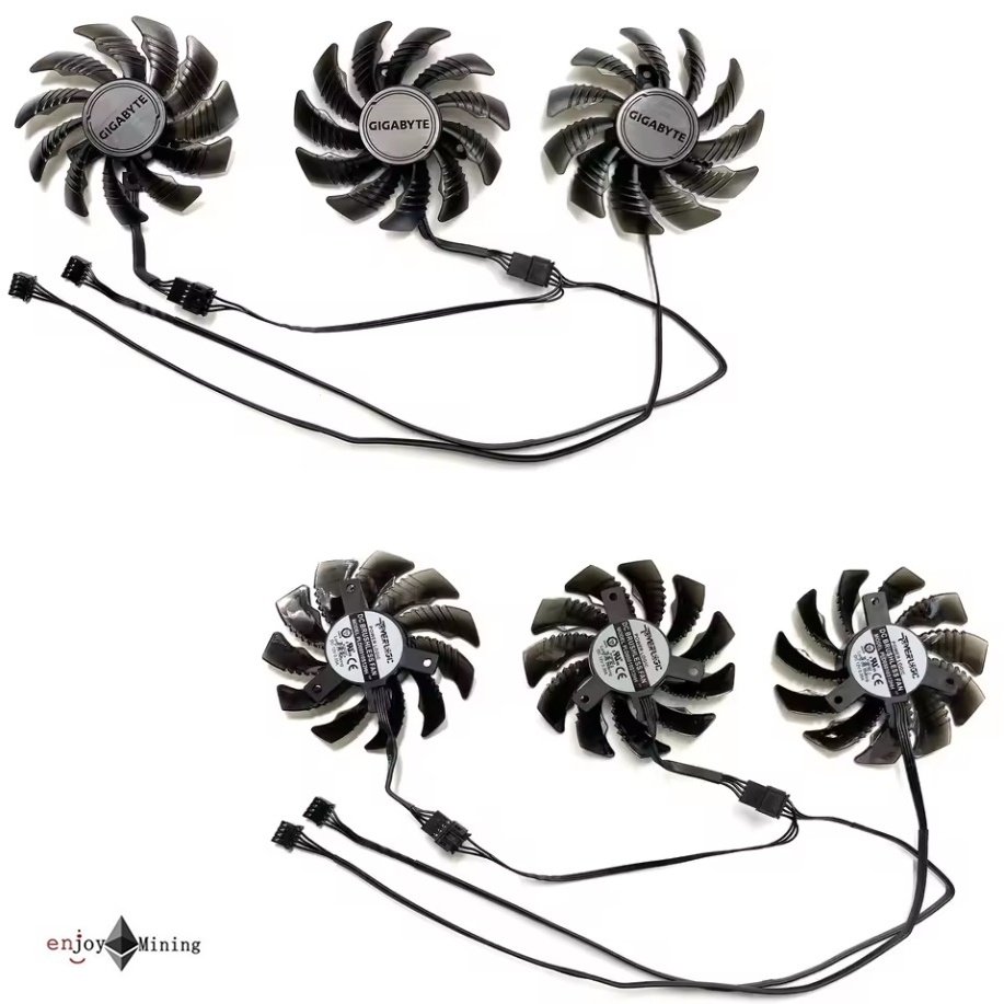พัดลมการ์ดจอ GIGABYTE GeForce RTX3050 3060 3060ti GAMING Magic Eagle OC Graphics Card Fan PLD08010S12HH ราคา ถูกที่สุด ดีลบีเคเค แกลเลอรีภาพที่ 4