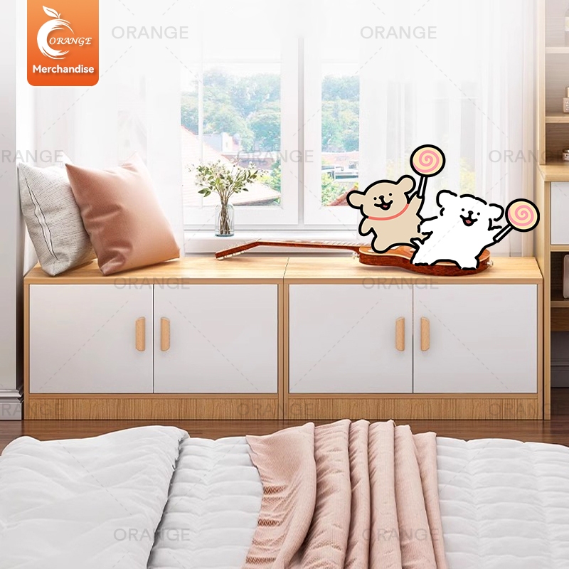 ORANGE ทาทามิ ตู้เตี้ย ตู้เก็บของ ตู้อเนกประสงค์แบบยาว สามารถวางไว้หน้าหน้าต่างได้ ตู้ข้างเตียง