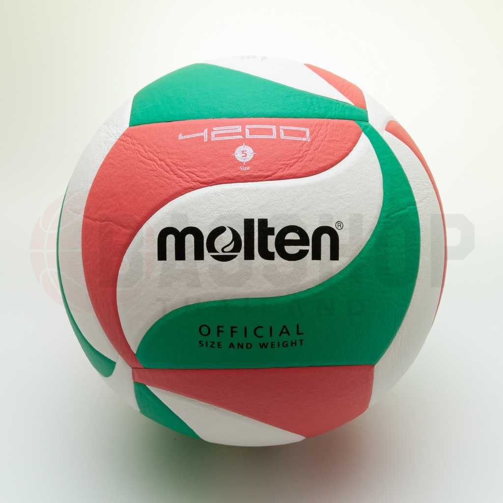 [Molten แท้ 100%]ลูกวอลเลย์บอล Molten V5M4200 หนัง PU ไม่ดูดซับน้ำเหมาะกับสนามกลางแจ้ง ของแท้ 💯(%)🏐🏐