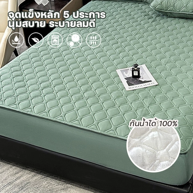 ผ้าปูที่นอนกันน้ำ OnlyBedsheet สำหรับเตียง 3 3.5 4 5 6 ฟุต thumbnail 3