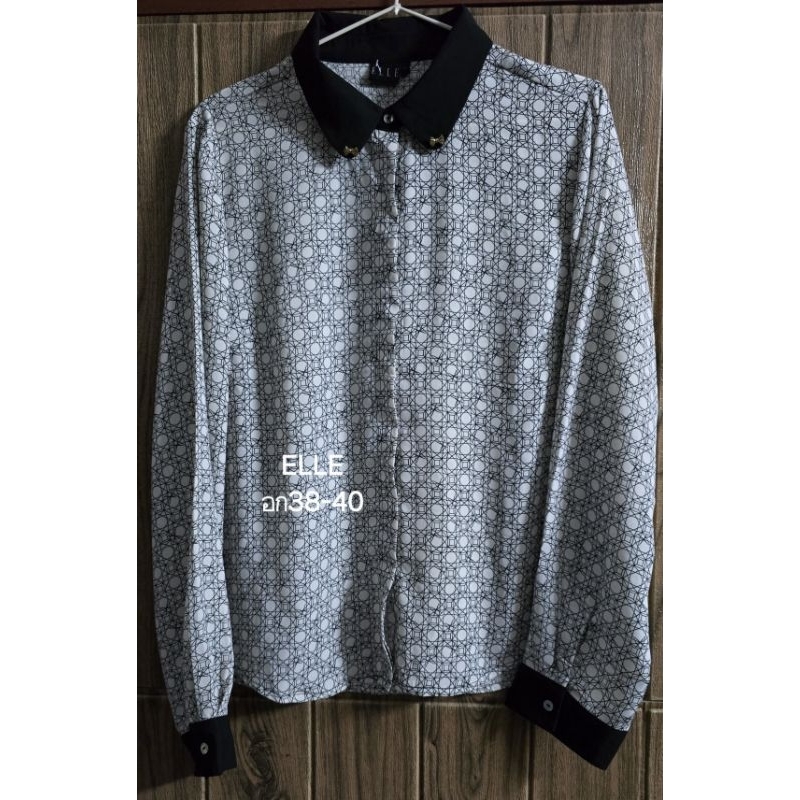 เสื้อเชิ้ตคอปก  ELLE