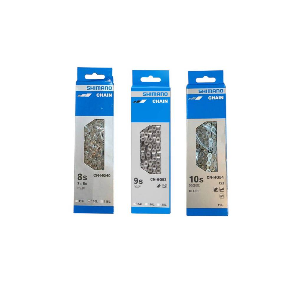 โซ่จักรยาน SHIMANO รุ่น CN-HG40 6/7/8 SPEED / CN-HG53 - 9 SPEED / CN-HG54 - 10 (116L)