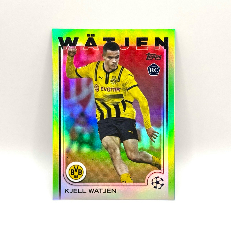 Topps UCC 24/25 Kjell Wätjen Borussia Dortmund RC /199 Neon Green
