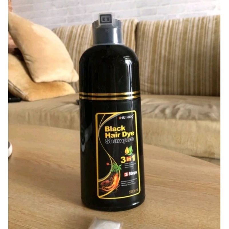 #595 HUIHOO Hair Dye Shampoo แชมพูเปลี่ยนสีผมจากธรรมชาติ นวัตกรรมใหม่ เปลี่ยนสีผมแค่สระ 10 นาทีจ้า #