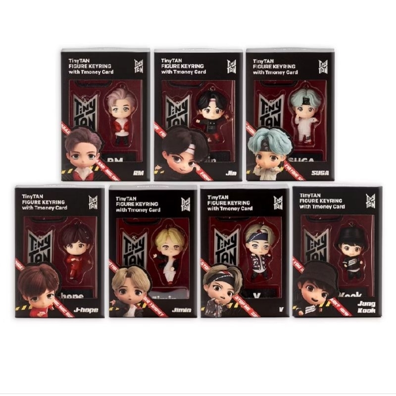 TinyTan BTS (J-hope , Jimin ) Figure Key Ring with Tmoney🇰🇷🇰🇷🇰🇷