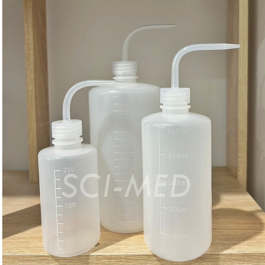 ขวดฉีดน้ำกลั่น (Wash Bottle) LDPE, 250ml-1,000ml