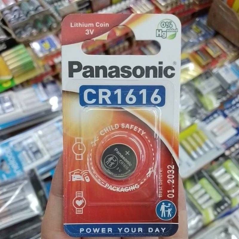 (แพคเกจ EU) ถ่าน Panasonic CR1616 Lithium 3V แพคเดี่ยว 1ก้อน ของใหม่ ของแท้