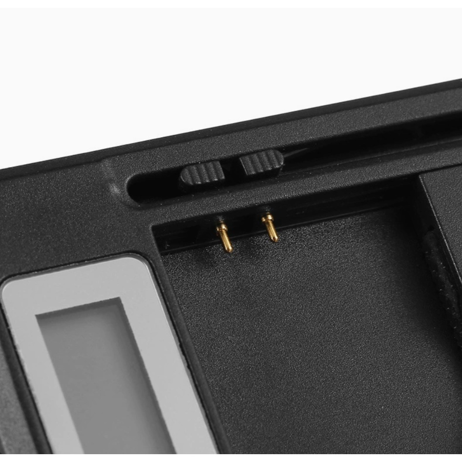 ที่ชาร์จ แบต แบบหนีบ ปรับระยะได้ หน้าจอ LCD บอกระดับแบต
