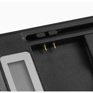 ที่ชาร์จ แบต แบบหนีบ ปรับระยะได้ หน้าจอ LCD บอกระดับแบต