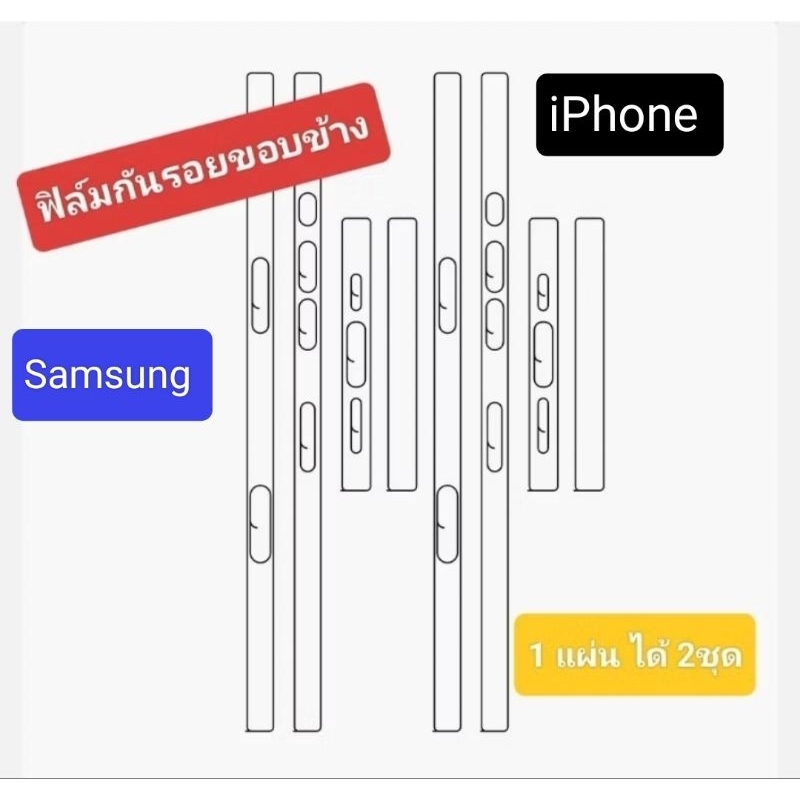 Focus โฟกัส ฟิล์มขอบข้าง samsung S26 s25 iPhone สำหรับมือถือ ไฮโดรเจล ไฮโดรพลัส มี ผิวใส ผิวด้าน สอบถามรุ่นทักแชทค่ะ