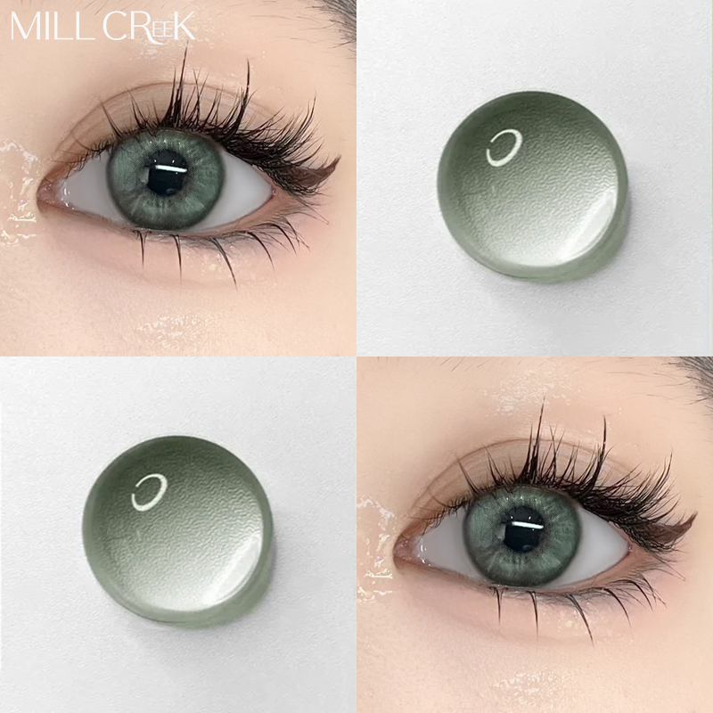 MillCreek คอนแทคเลนส์ คอนแทคเลนส์สีเขียว DIA:14.2 คอนแทคเลนส์สี🌷คอนแทคเลนส์เกาหลี