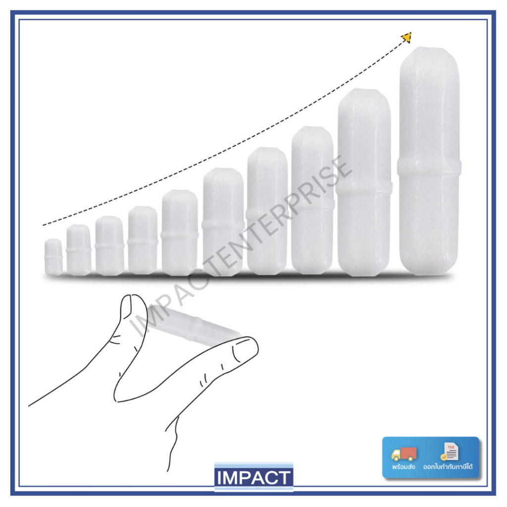 แท่งแม่เหล็กกวนสาร Magnetic Stirring Bars ยี่ห้อ cowie ชนิด Plain