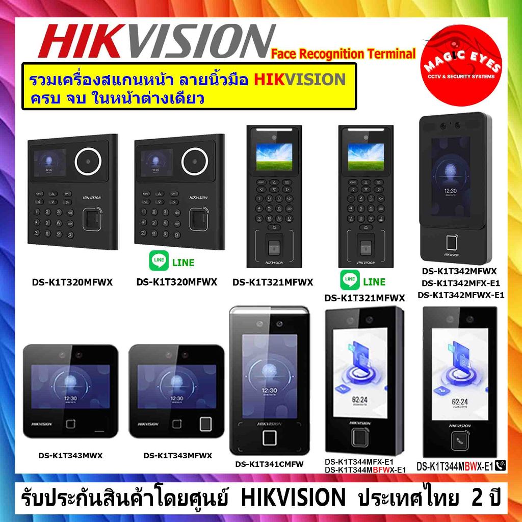 HIKVISION รวมเครื่องสแกนหน้า ลายนิ้วมือ และบัตร ไว้ภายนเว็ปเดียว จบในหน้าต่างเดียว เครื่องบันทึกเวลาเข้า-ออก
