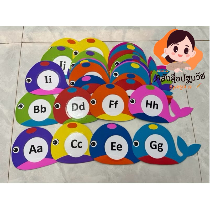 สื่อปฐมวัย สื่อตกแต่งห้องเรียน สื่อทำมือ สื่อโลมา