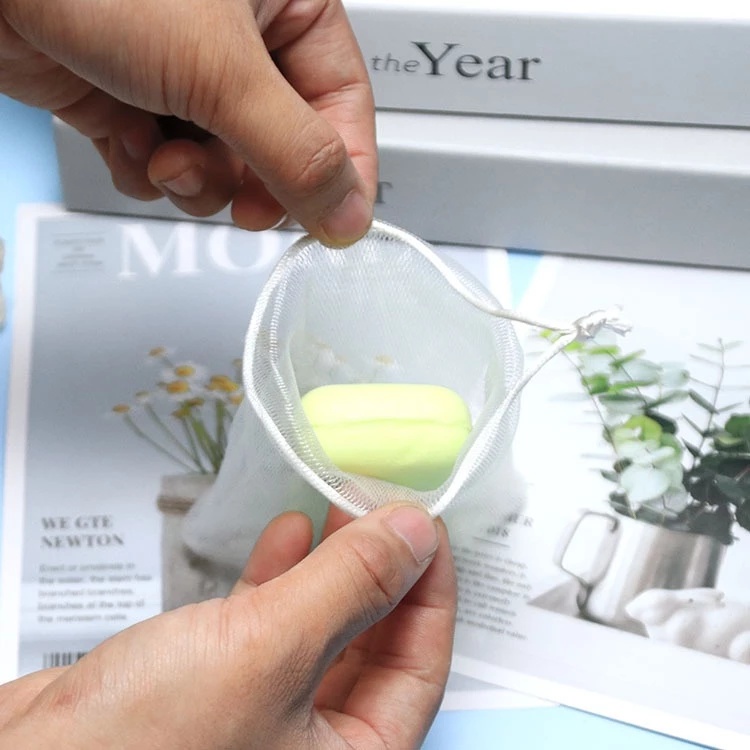 🔥พร้อมส่งในไทย✨ถุงใส่สบู่เพิ่มฟอง 🎶ถุงตีฟองสบู่ เกรดAAA ถุงตาข่ายเพิ่มฟองสบู่ ให้สัมผัสนุ่มละมุน ไม่ละคายผิว - รูปที่ 2