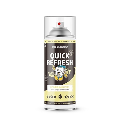 GLOSSBRO Quick Refresh, สเปรย์ดับกลิ่นฆ่าเชื้อภายในรถ และช่องแอร์ 80g