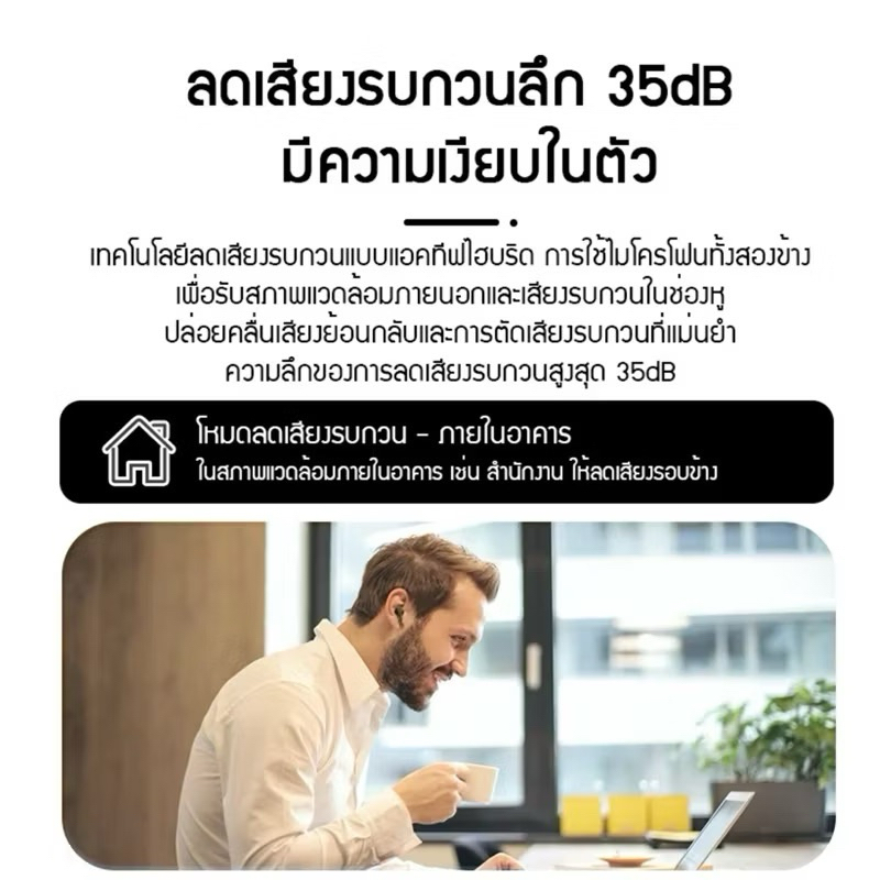 หูฟังบลูทูธA9Pro มาพร้อมกับหน้าจอสัมผัส LCD อัจฉริยะรองรับบลูทูธเวอร์ชัน5.4 มีฟังก์ชันตัดเสียงรบกวน 13 ฟังก์ชันการใช้งาน