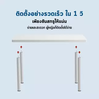 ถูกที่สุด Dospace โต๊ะอ่านหนังสือ ยาว80/100/120/140CM โต๊ะทำงานสีขาว โต๊ะคอมพิวเตอร์