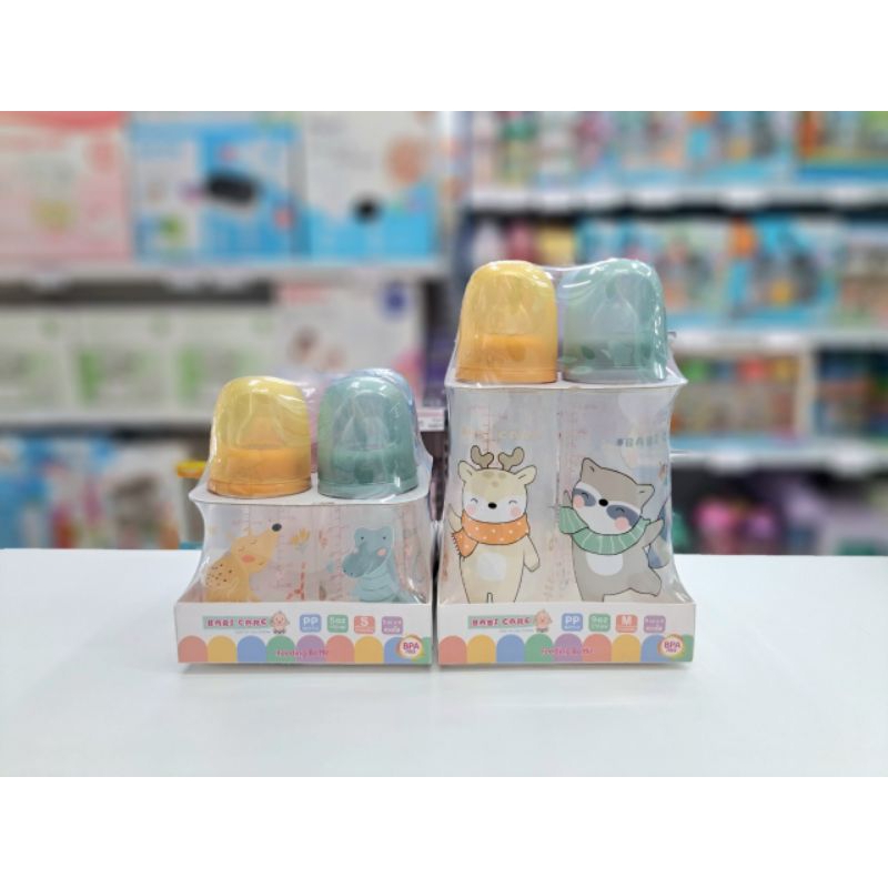 Babi care เบบี้แคร์ขวดนม PP ขวดใสคอแคบขนาด 5 ออนซ์/ 9 ออนซ์