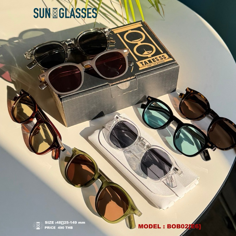 TANES.SS | BOB 02  [SUN GLASSES UV400] แว่นตากันแดด UV 400 ดีไซน์วินเทจ น้ำหนักเบา ใส่ได้ทุกรูปหน้า แว่นแบบ Unisex - รูปที่ 5
