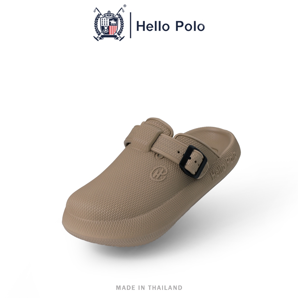Hello Polo รุ่น HP8047 รองเท้าแตะแฟชั่นแบบสวม พื้นนุ่มน้ำหนักเบา Unisex ลำลอง แบบพกพา วัสดุ EVA แฟชั่น