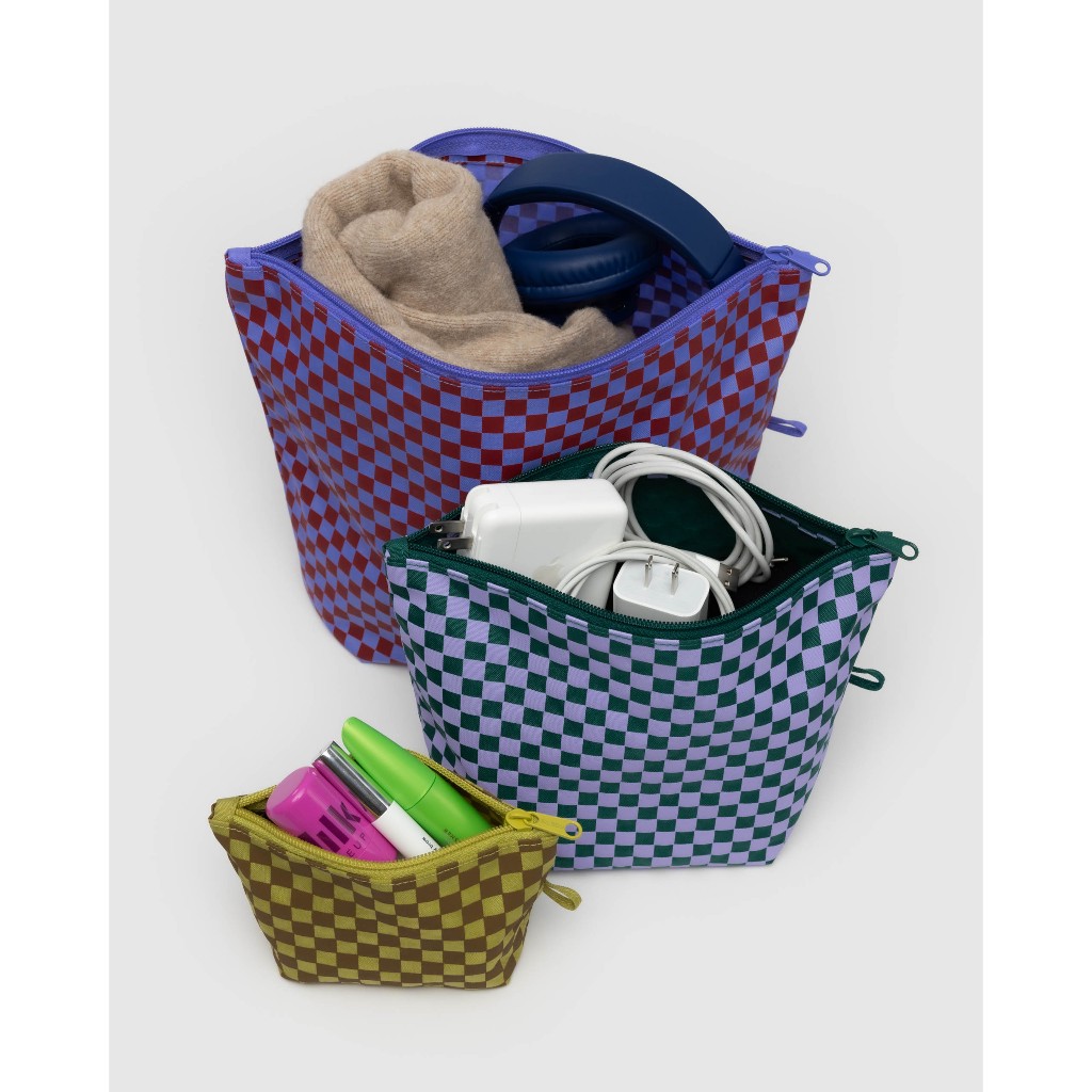 (พร้อมส่ง) BAGGU Go Pouch Set กระเป๋าใส่ของเอนกประสงค์ เหมาะสำหรับใส่ของเดินทาง เซ็ทละ 3 ชิ้น กระเป๋าจัดระเบียบ