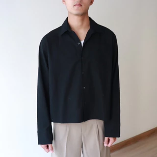IBB SIGNATURE BOXY SHIRTS เสื้อเชิ้ตผ้าฝ้ายแท้ทรงบ็อกซี่