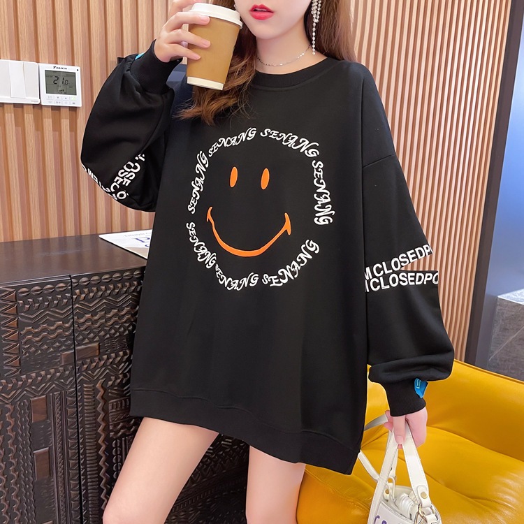 เสื้อแขนยาวสเวตเตอร์ Oversize (อก 52-64 นิ้ว) คอกลม ผ้าคอตตอล ชาย/หญิงใส่ได้ สินค้าพร้อมส่ง B34