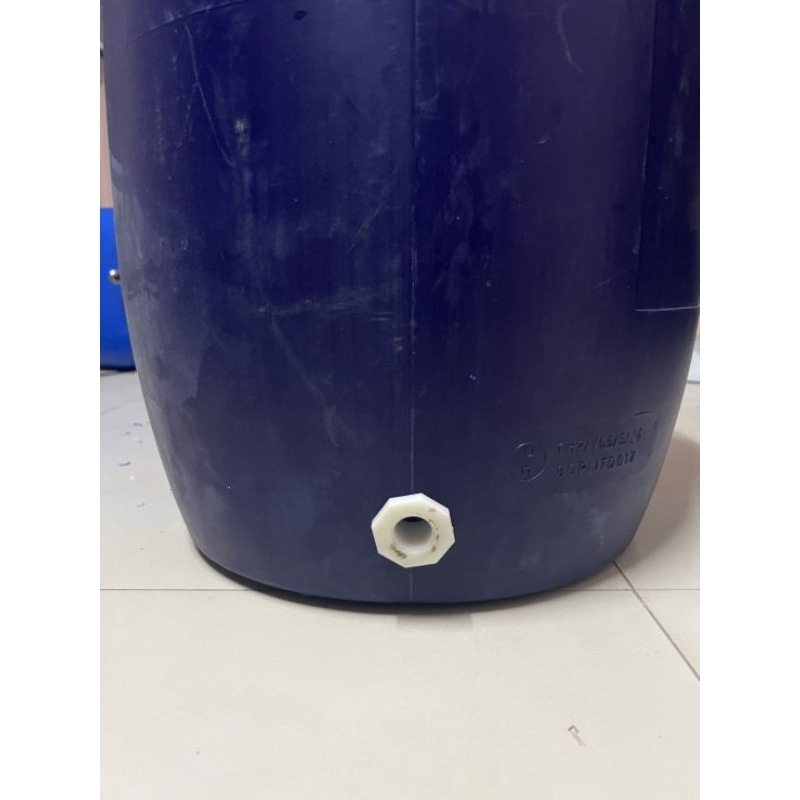 ถังพลาสติก ขนาด60ลิตร ติดก๊อกน้ำขนาด4หุน และ 6หุน