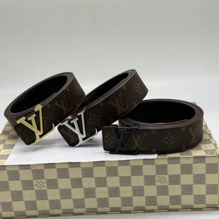เข็มขัดผู้ชายลายโมโนแกรม หัวเข็มขัด LV มีให้เลือกหลายสี