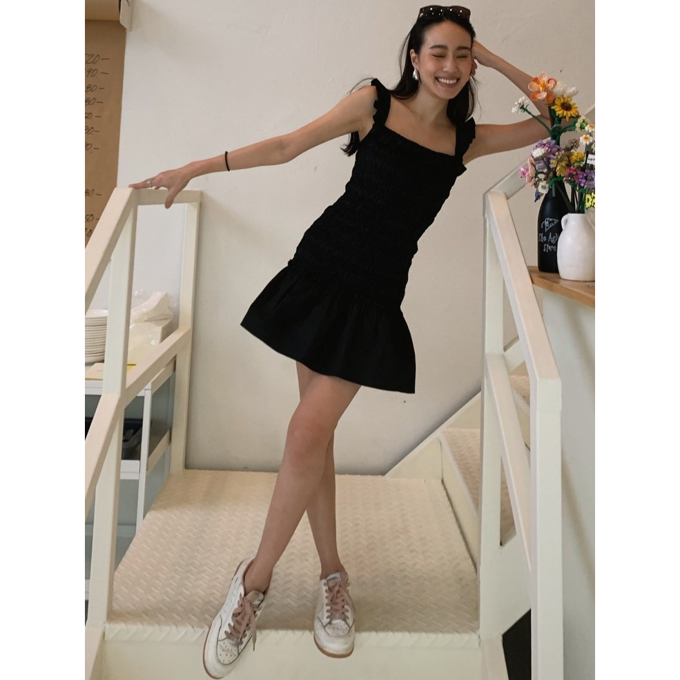 editionwear MINI SMOCKED DRESS