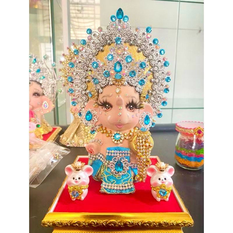 พระพิฆเนศประทานพร กวักเงินกวักทอง (ราคาเฉพราะองค์)โชคลาภ ค้าขายน่ำรวย - รูปที่ 3