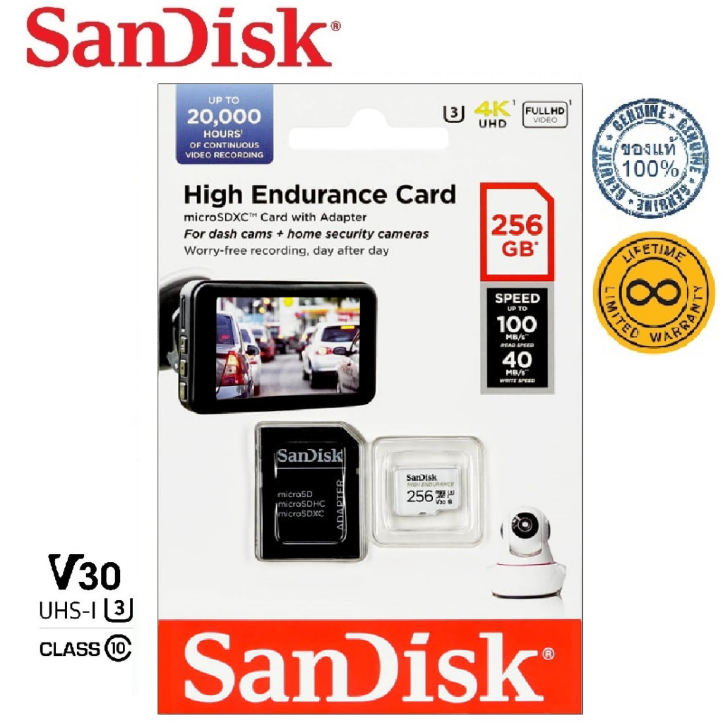 SanDisk 256GB High Endurance Micro SDXC