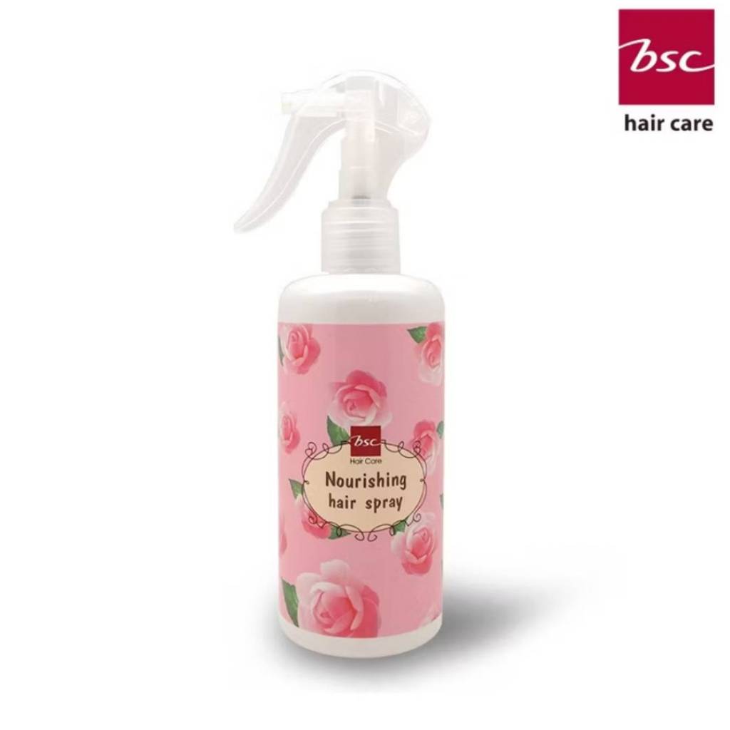 BSC hair care nourishing Hair Spray 300ml. สเปรย์บำรุงผม