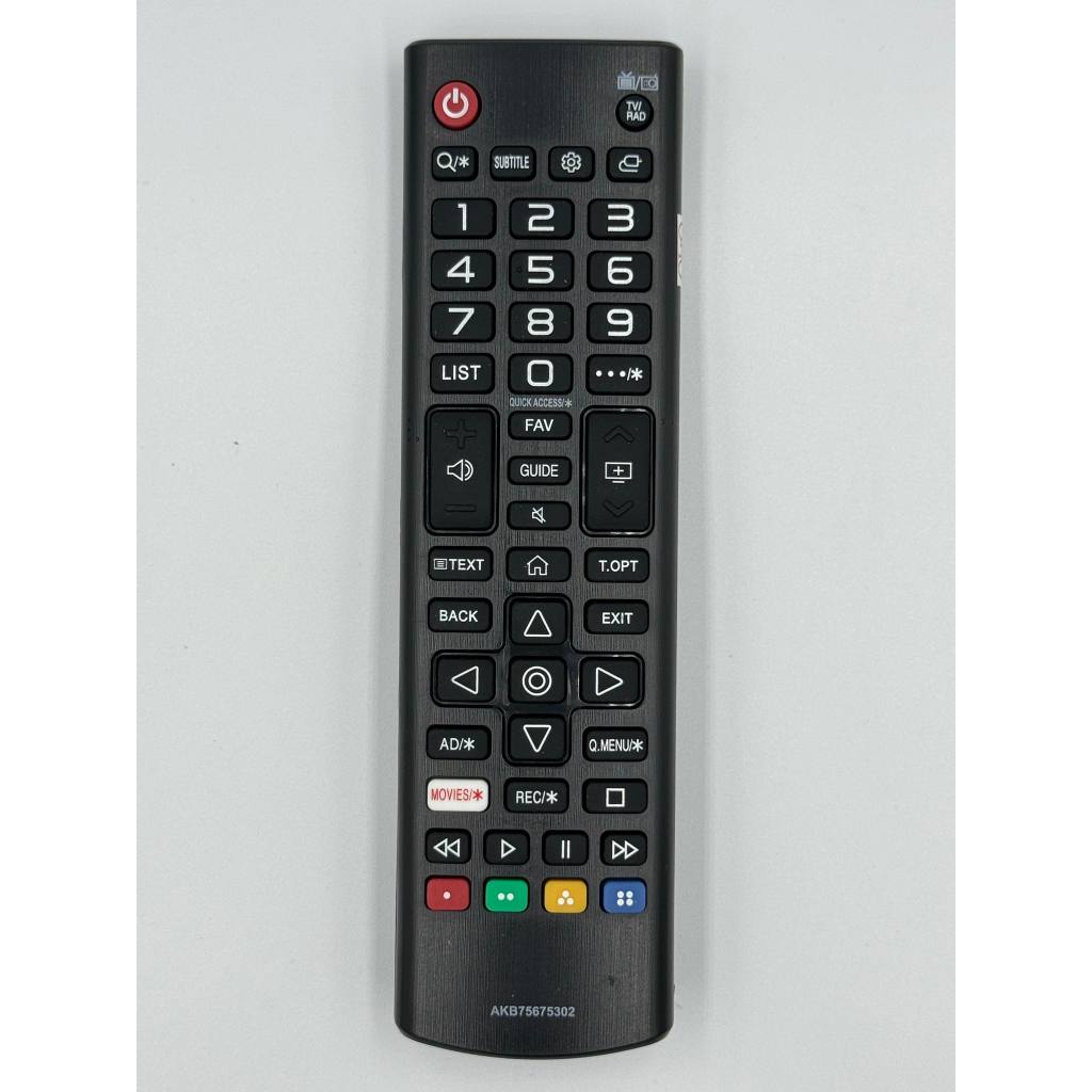 รีโมททีวี LG รุ่น AKB75675302/AKB75675312 มีปุ่มคำสั่ง MOVIES