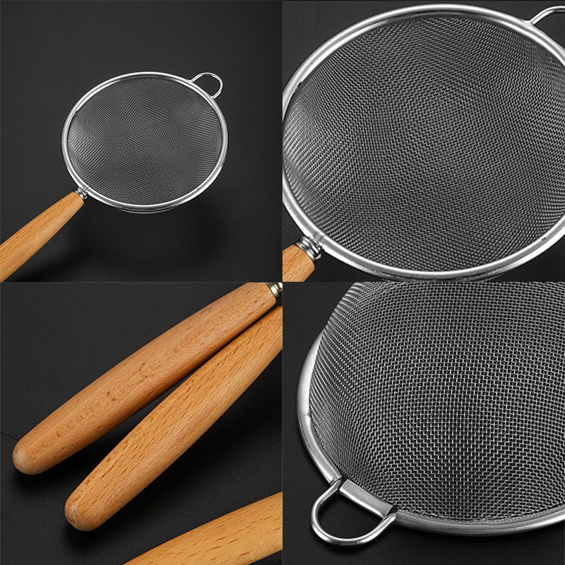 ตะแกรงร่อนผงชาเขียว ด้ามไม้​ ตะแกรงร่อนผงมัทฉะ กระชอน 304สแตนเลส ร่อนชา​ ที่ร่อนแป้ง แบบมินิมอล Matcha Strainer - รูปที่ 2