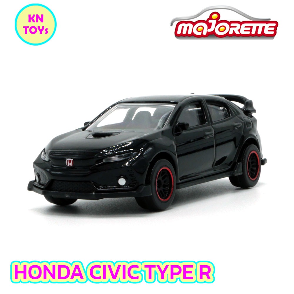 MAJORETTE HONDA CIVIC TYPE R BLACK มาจอเร็ตต์ มาจอเร็ท ฮอนด้า ซีวิค ไทป์ อาร์ สีดำ รถเหล็กสะสม โมเดลรถเหล็ก รถสปอร์ตเหล็