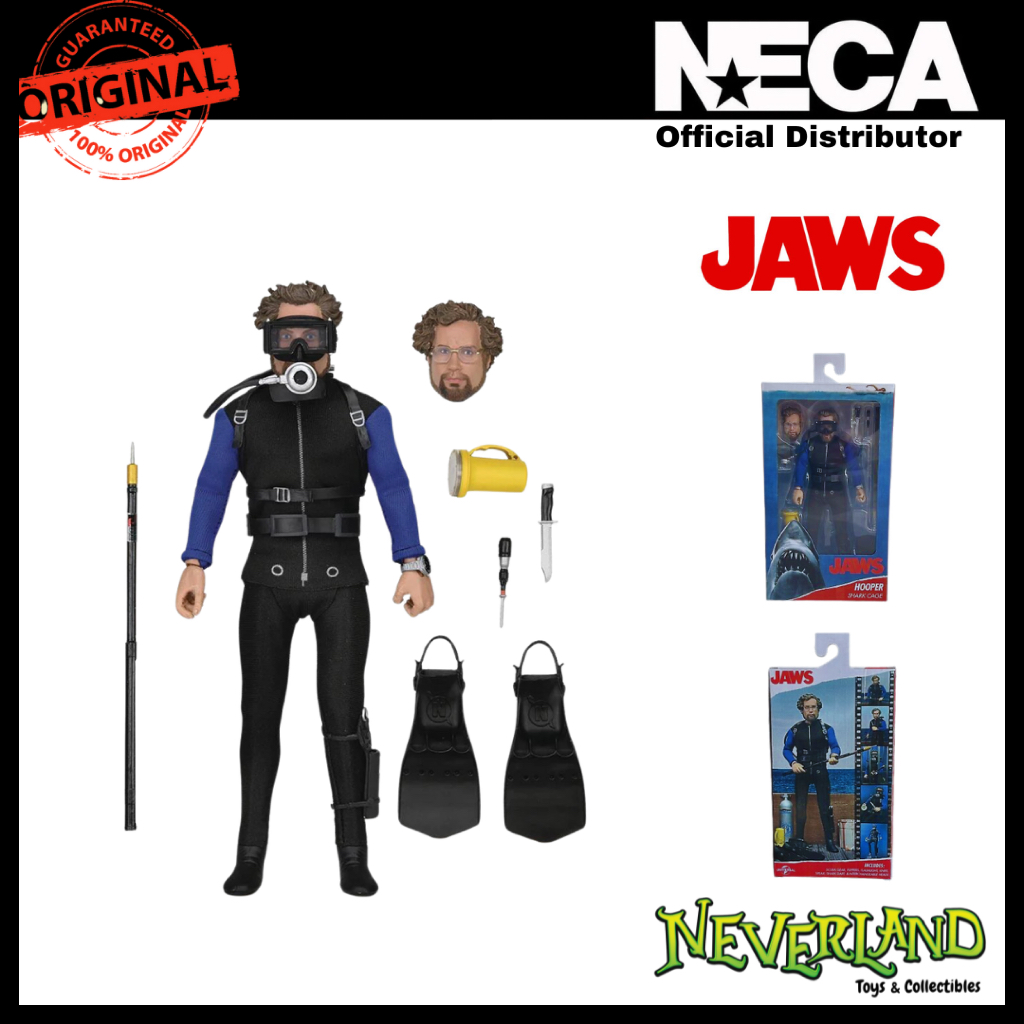 NECA Jaws - 8" Scale Clothed Figure – Hooper (Shark Cage)