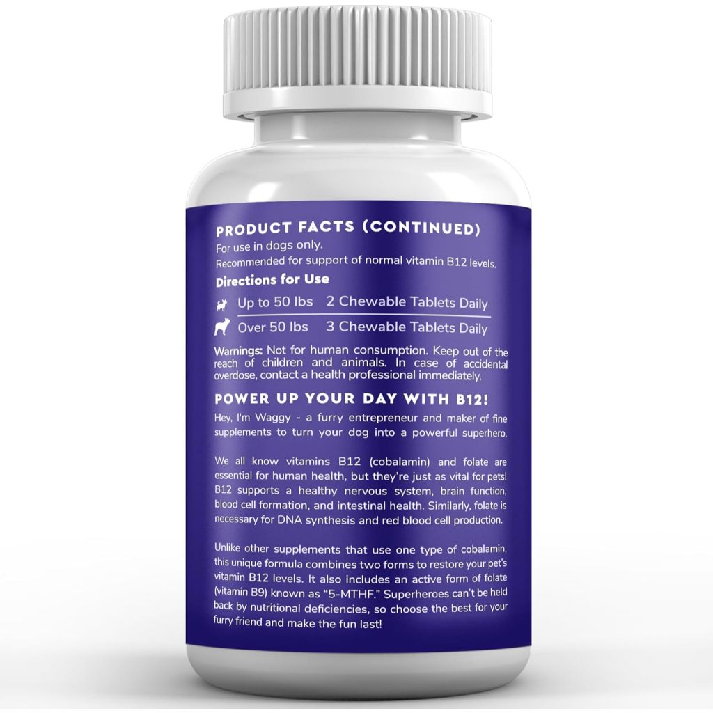 Vitamin B12 for Dog วิตามินบี 12 สำหรับสุนัข บำรุงระบบประสาท สมอง ระบบเผาผลาญ ภูมิคุ้มกัน และเม็ดเลือด - รูปที่ 5