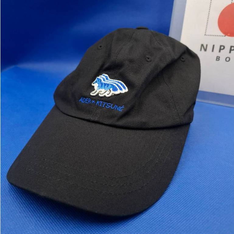 หมวก Ader Error x Maison Kitsune Triple Fox Cap Black
