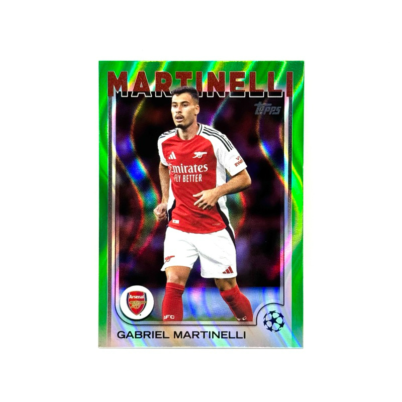 Topps UCC 24/25 Gabriel Martinelli Arsenal FC Green Flowfractors
