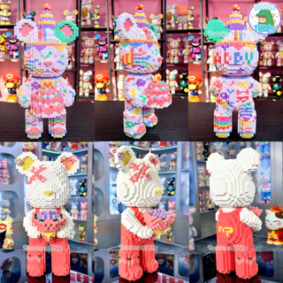 พร้อมส่ง🇹🇭 ตัวต่อ หมี เค้กวันเกิด 35cm นาโน บล็อกตัวต่อ for คู่รัก เจ้าบ่าว เจ้าสาว ของขวัญ วันเกิด ดอกไม้ ให้แฟน party