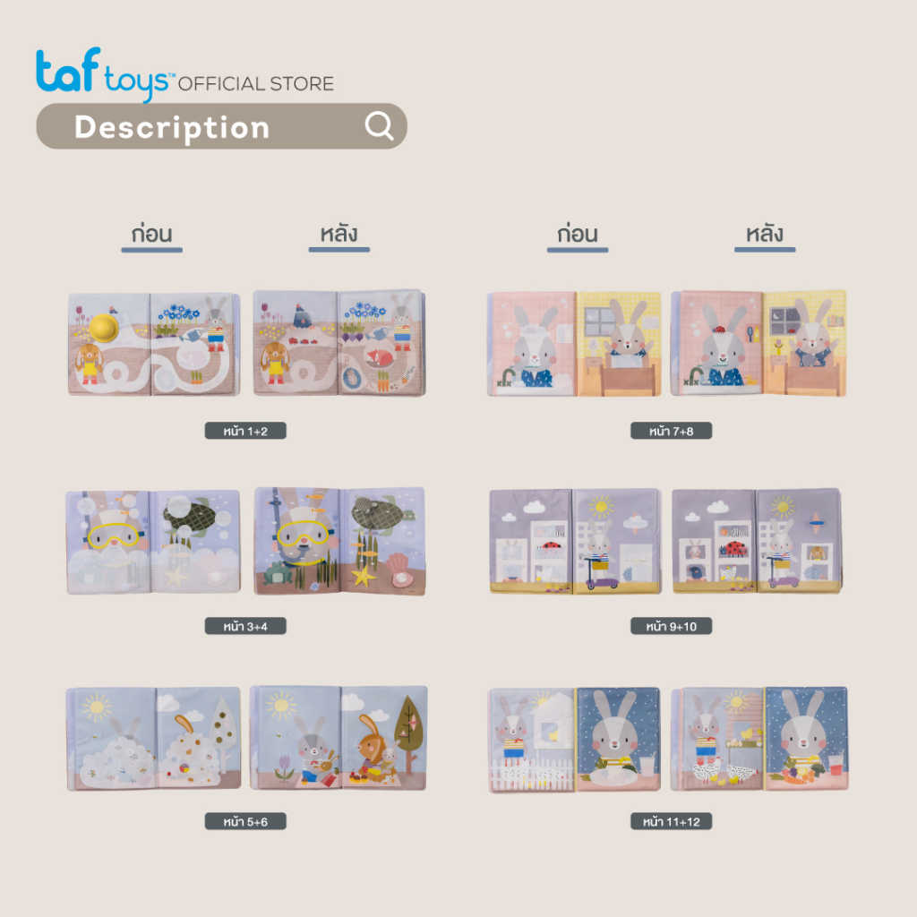 Taf Toys หนังสือระบายสีด้วยน้ำ Coloring Water Book หนังสือ เสริมพัฒนาการ 18 เดือน ขึ้นไป รูปที่ 6