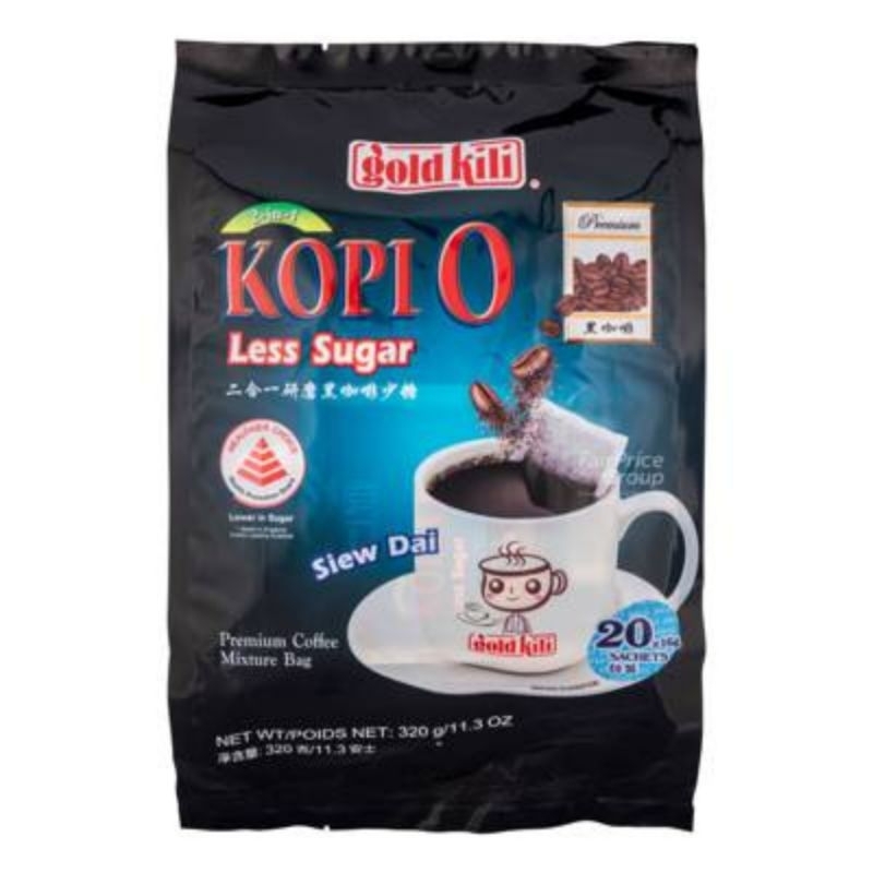Gold Kili Kopi O ☕️ กาแฟดำ (Kopi O) สูตรน้ำตาลน้อย